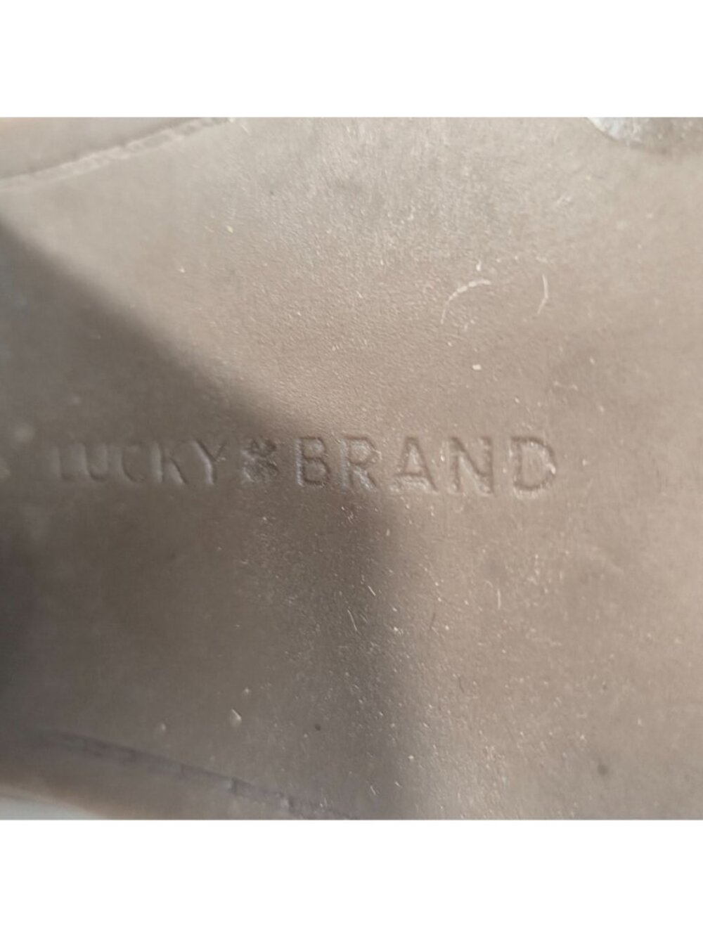 Lucky Brand Brown Suede Wedge Ankle Booties Side Zip Boho Western 8 - Picture 9 of 10